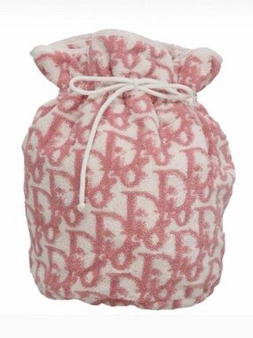 Christian Dior Authentic Pile Trotter Bag Pink & White